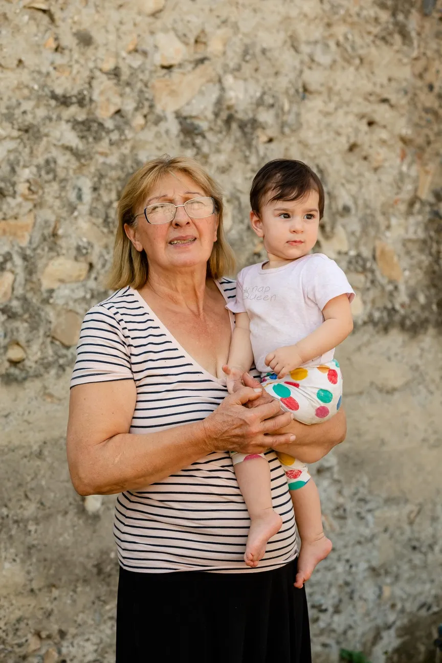 Frau mit Baby
